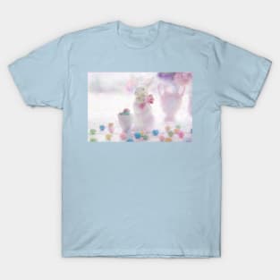 Pastel Easter Bunny Still Life Impressionist Painting T-Shirt